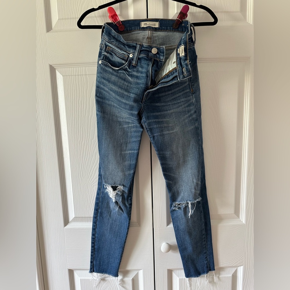 Madewell 9" High Riser Skinny Skinny Crop - Sz 24